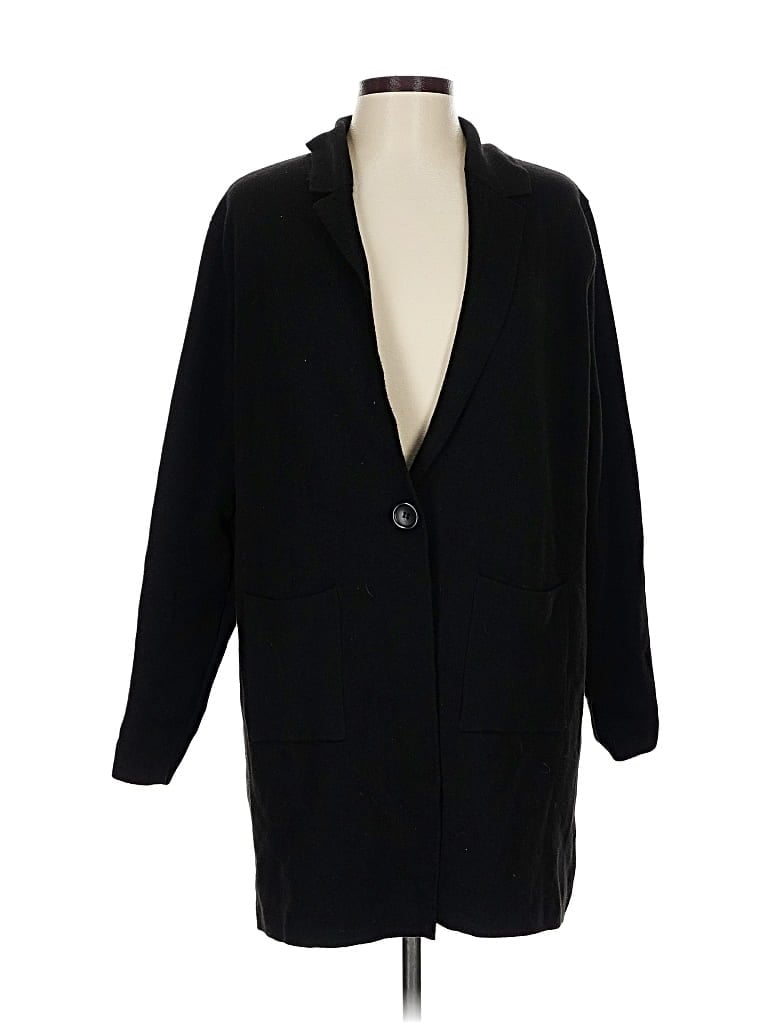 Pre-owned Nine West Cardigan Sweater In Black