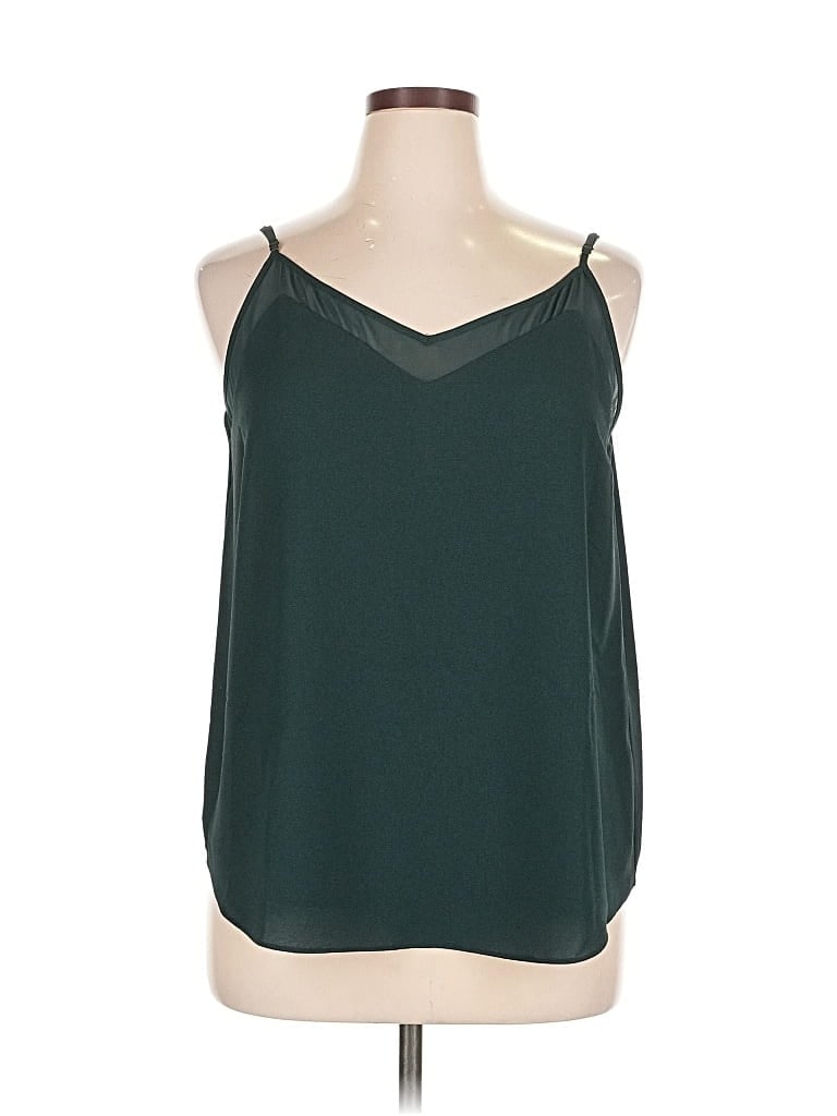 Pre-owned 1.state Sleeveless Blouse In Green