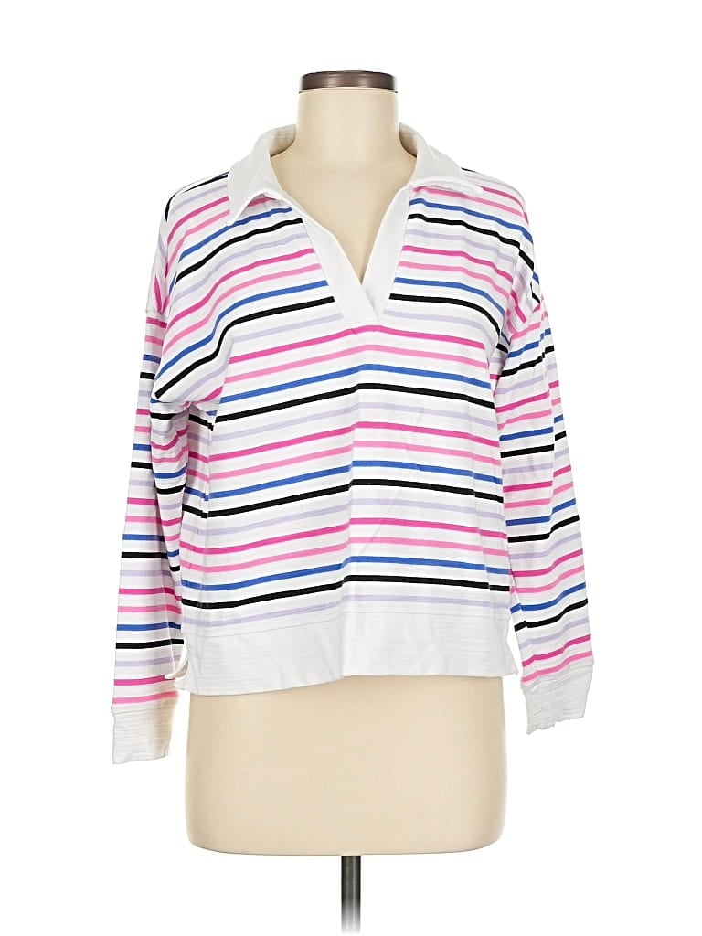 Pre-owned T By Talbots Pullover Sweater In White