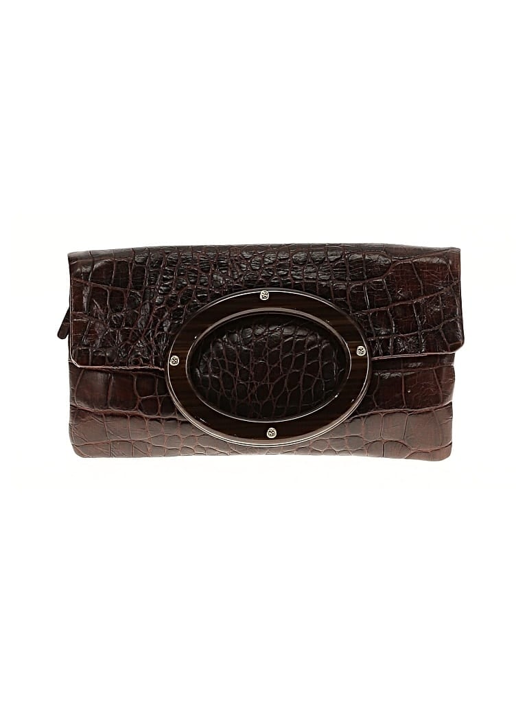 Pre-owned Kate Spade New York Leather Clutch In Brown