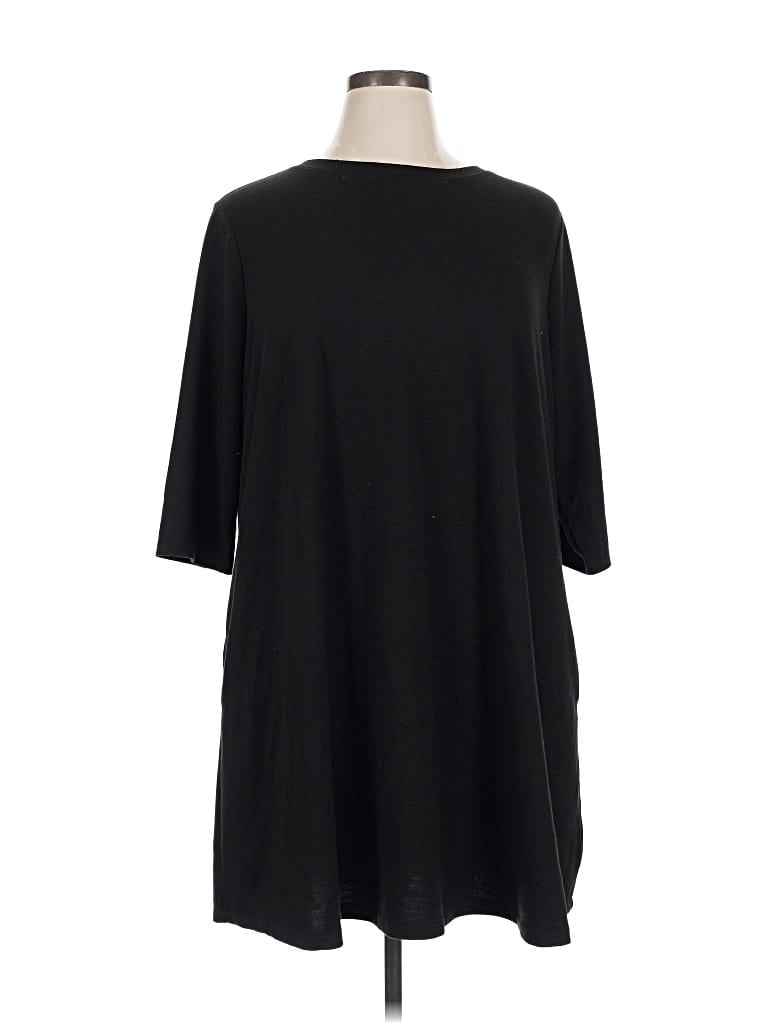 Pre-owned Terra & Sky Casual Dress In Black