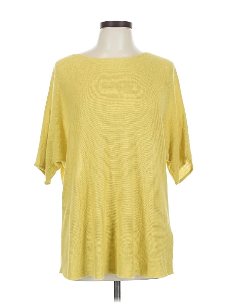 Pre-owned Eileen Fisher Pullover Sweater In Yellow