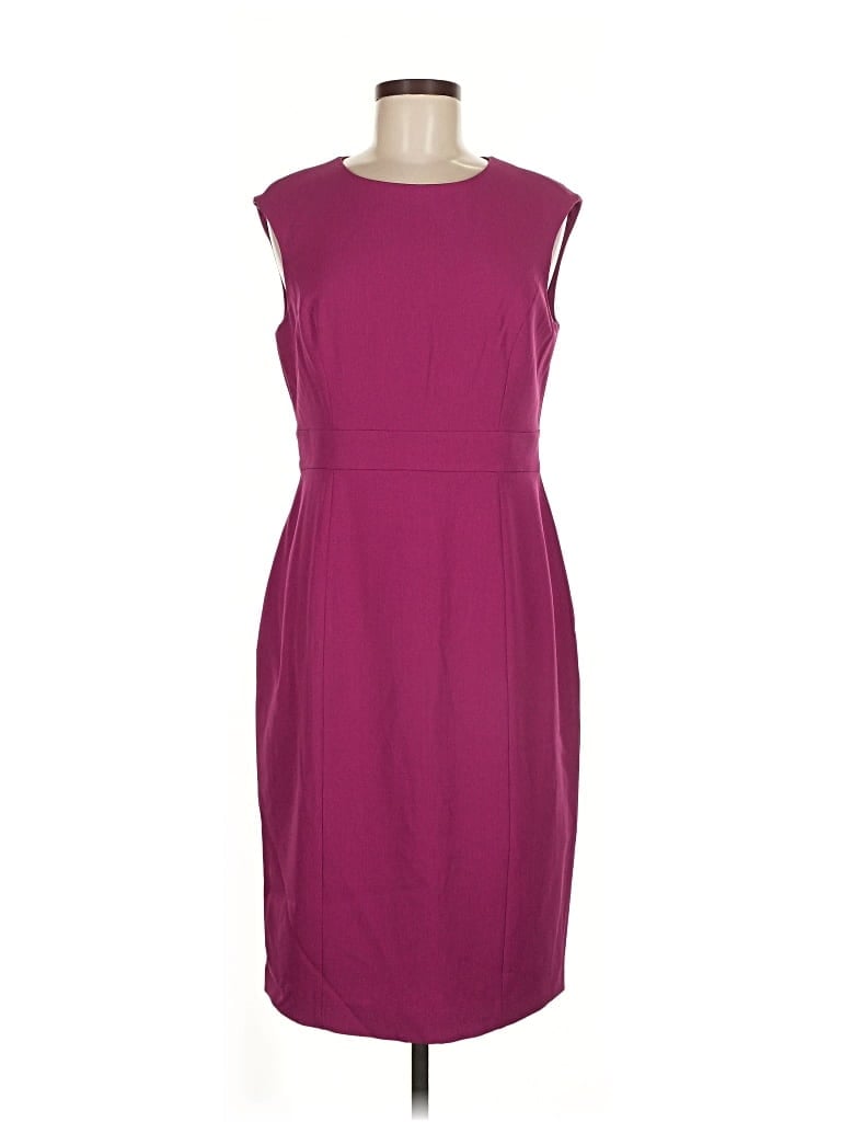 Pre-owned Kasper Cocktail Dress In Burgundy