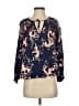 Splendid 100% Rayon Blue Long Sleeve Blouse Size XS - photo 1