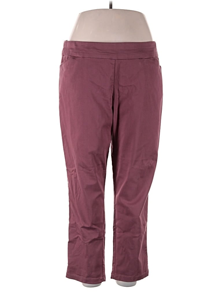 Pre-owned Croft & Barrow Active Pants In Burgundy