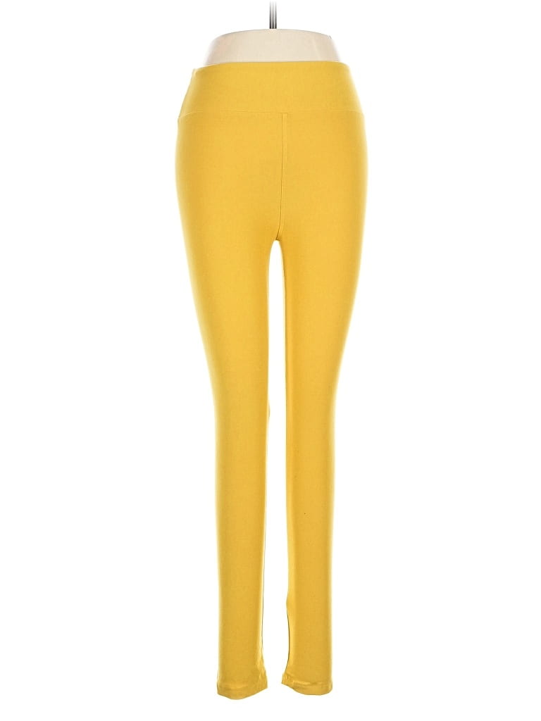 Pre-owned Lularoe Leggings In Yellow