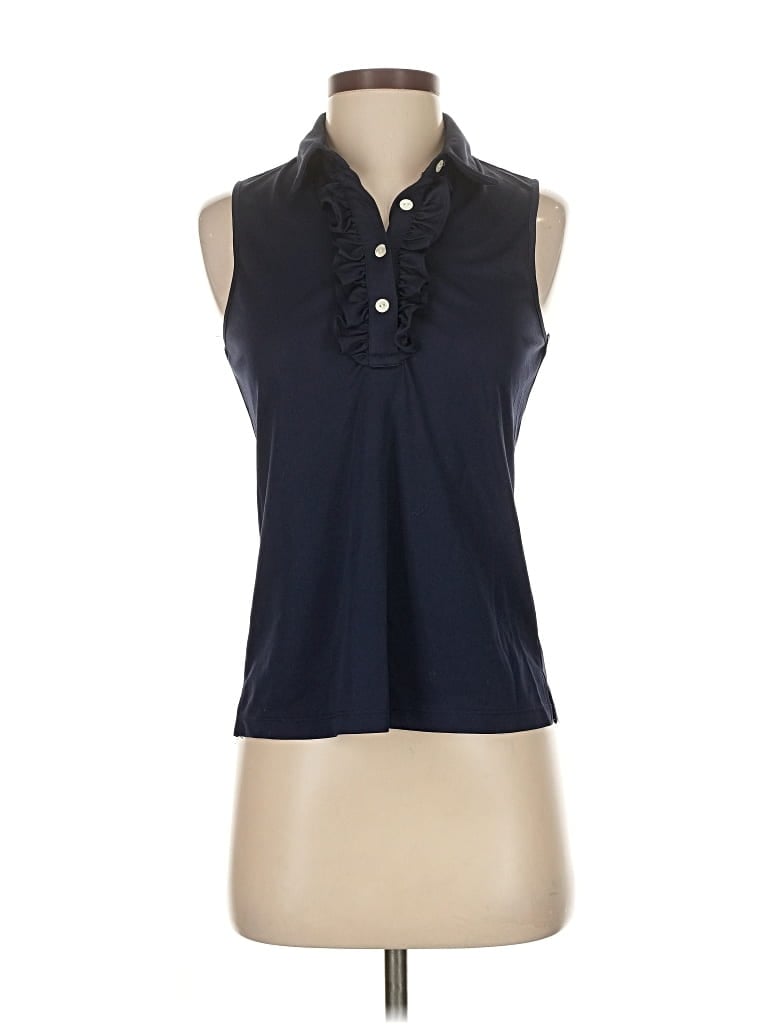 Pre-owned Julie Brown Sleeveless Blouse In Black