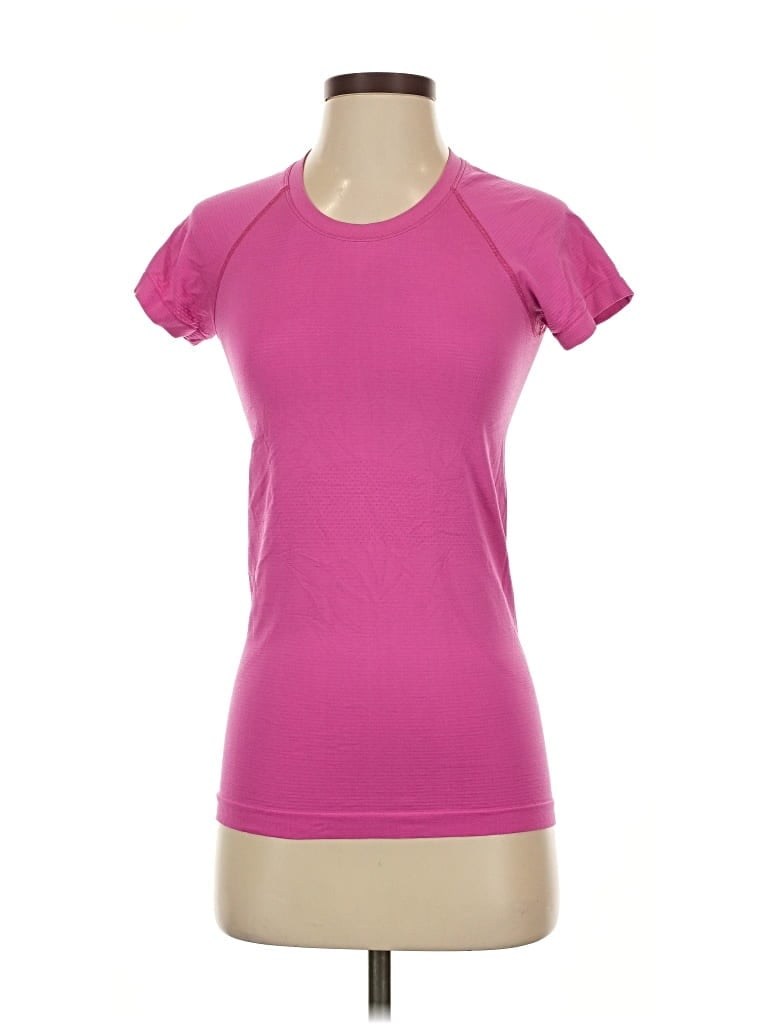 Pre-owned Lululemon Athletica Active T-shirt In Pink