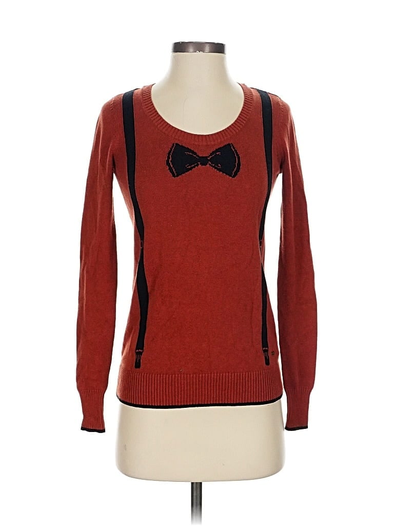 Pre-owned Volcom Pullover Sweater In Red