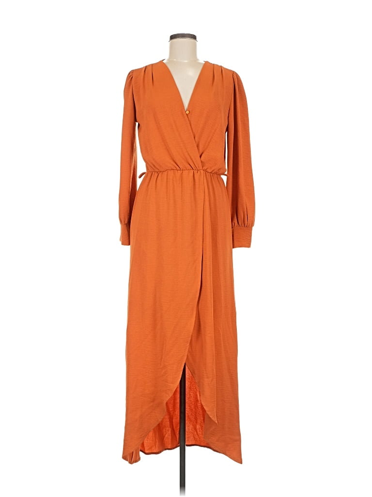 Pre-owned Fraiche By J Casual Dress In Orange