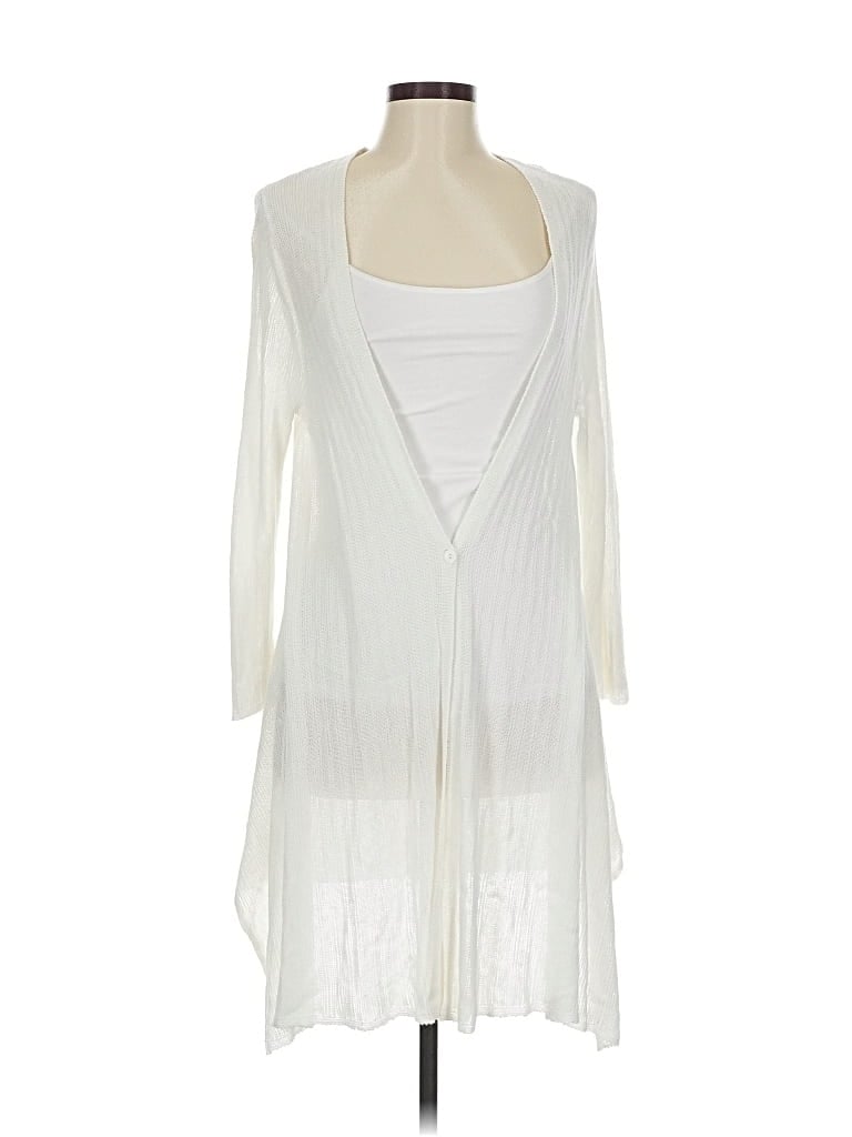 Pre-owned Purejill Cardigan Sweater In White