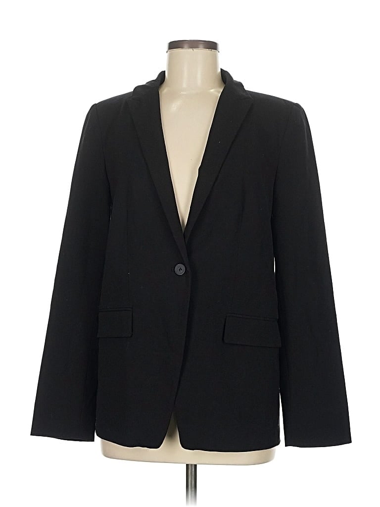 Pre-owned Forever 21 Contemporary Blazer Jacket In Black