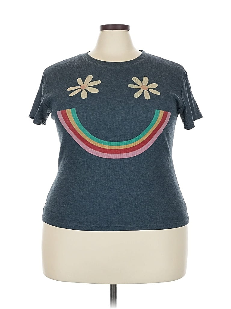 Pre-owned Natural Life Short Sleeve T-shirt In Blue