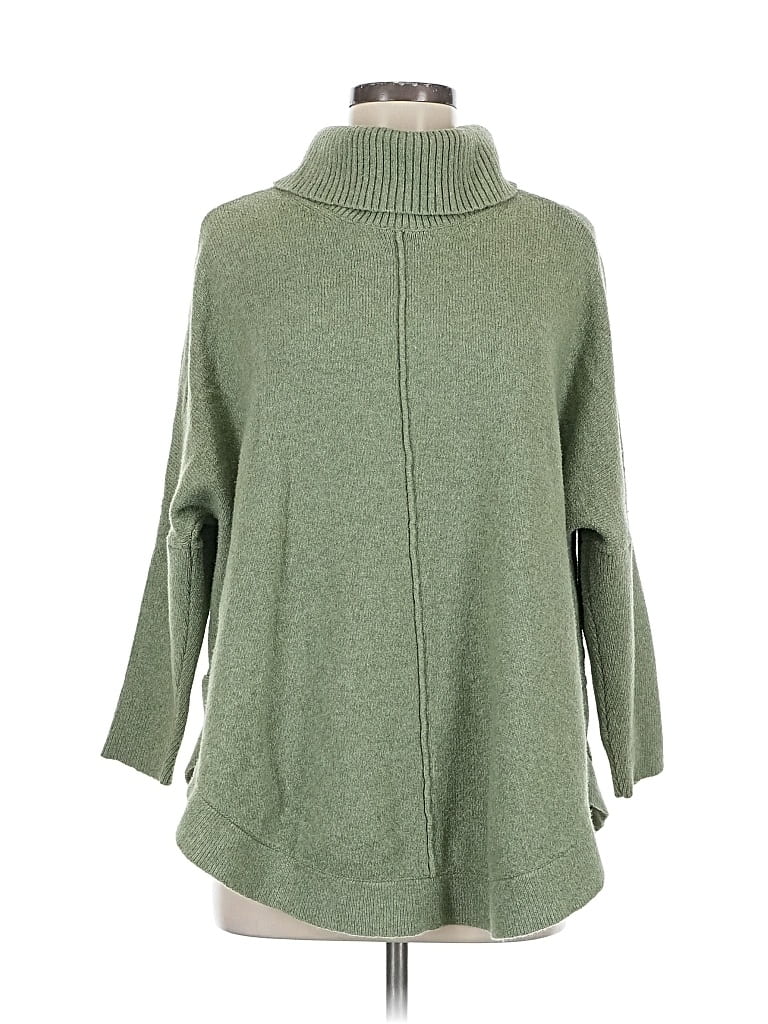 Pre-owned Ann Taylor Loft Outlet Turtleneck Sweater In Green
