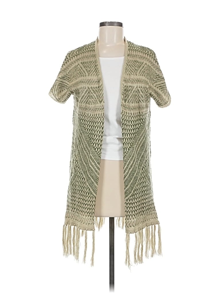 Pre-owned Natural Reflections Kimono In Green