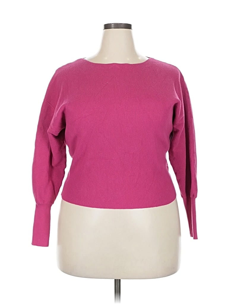 Pre-owned T Tahari Pullover Sweater In Pink