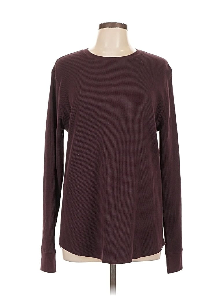 Pre-owned Vince Pullover Sweater In Burgundy