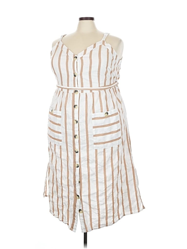 Pre-owned Mlle Gabrielle Casual Dress In White