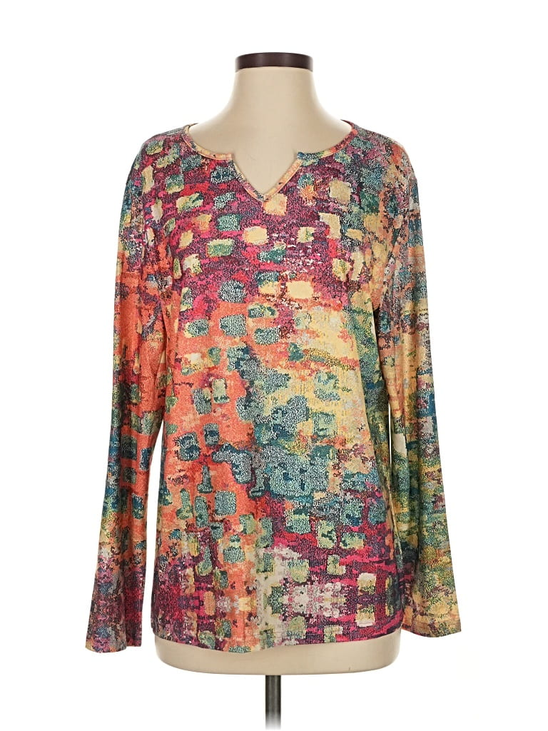 Pre-owned Unbranded 3/4 Sleeve T-shirt In Gold