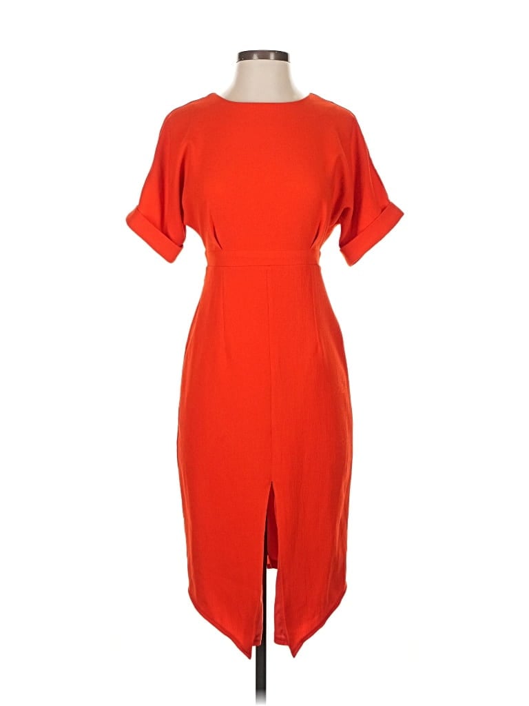 Pre-owned Asos Design Cocktail Dress In Orange