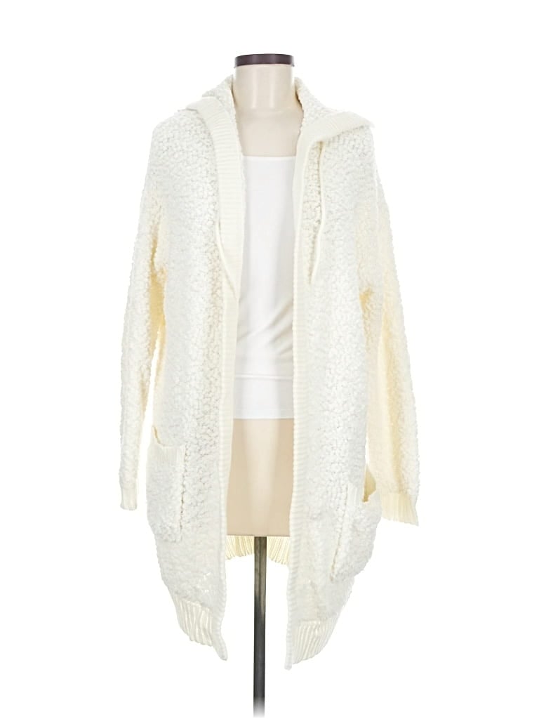Pre-owned Cherish Cardigan Sweater In White