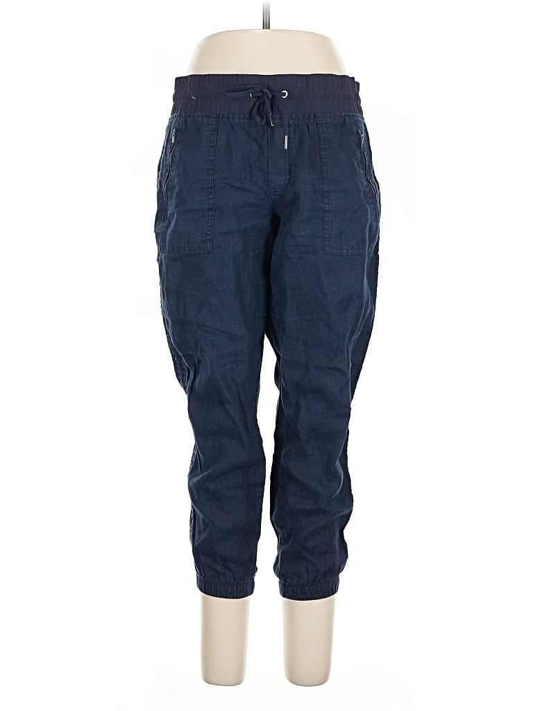 Pre-owned Athleta Linen Pants In Blue