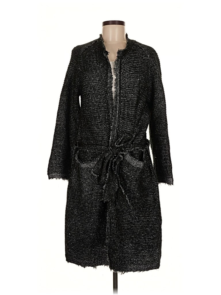 Pre-owned Zara Cardigan Sweater In Black