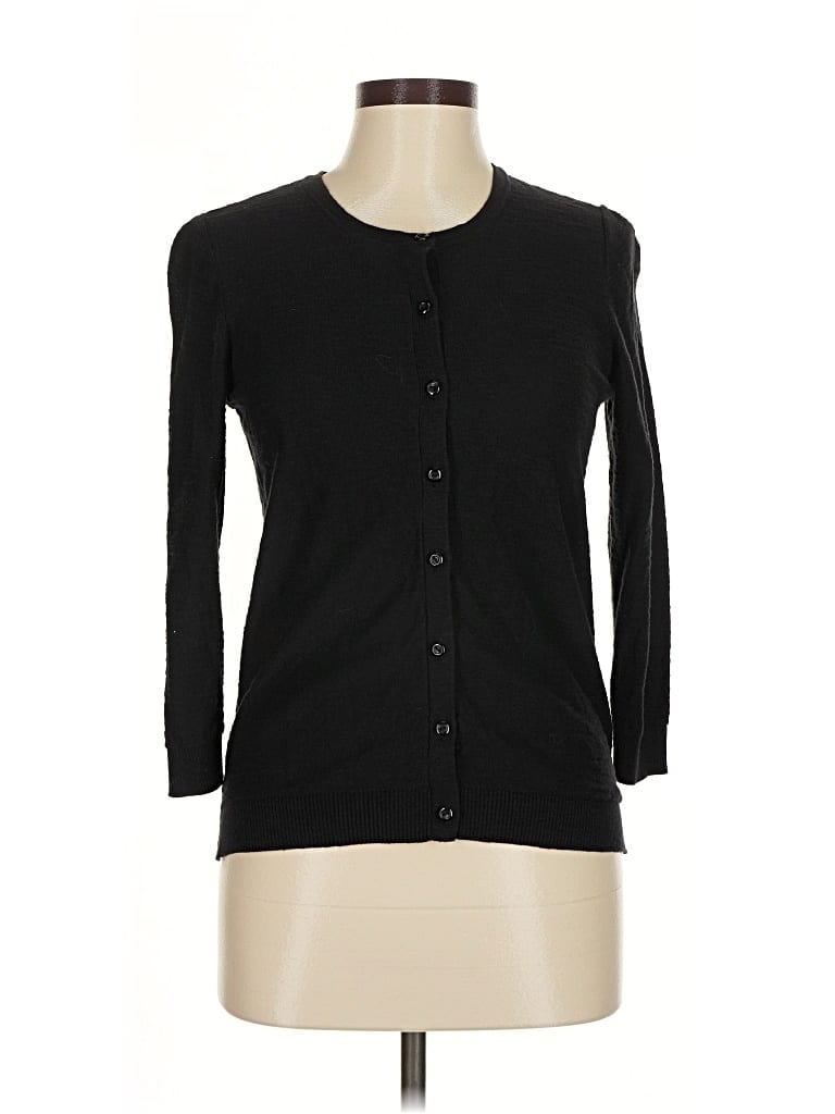 Pre-owned Ann Taylor Loft Outlet Cardigan Sweater In Black