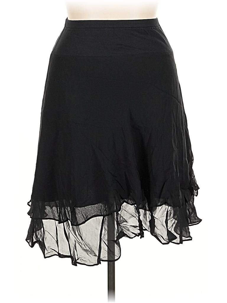 Pre-owned Pow Wow Silk Skirt In Black