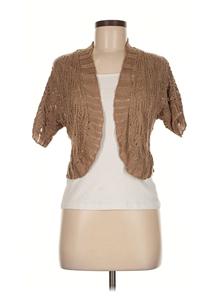 Audrey & Grace Cardigan Sweater In Brown