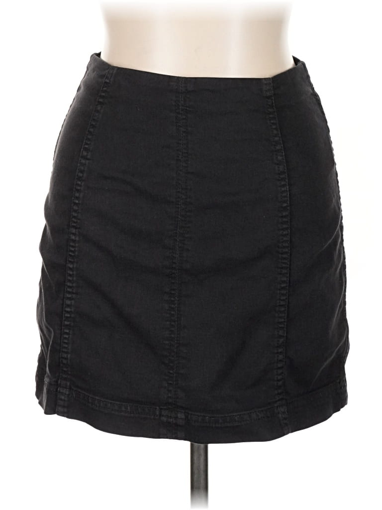 Pre-owned Free People Casual Skirt In Black