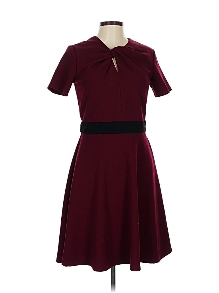 Pre-owned Taylor Casual Dress In Burgundy