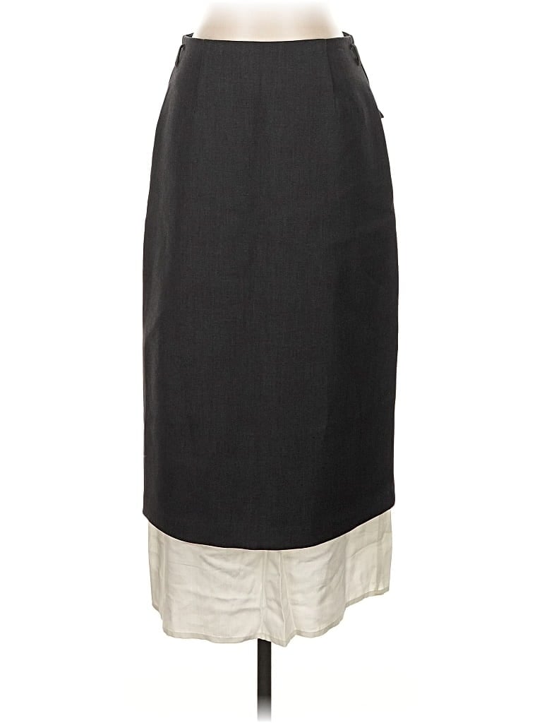 Pre-owned Assorted Brands Formal Skirt In Gray