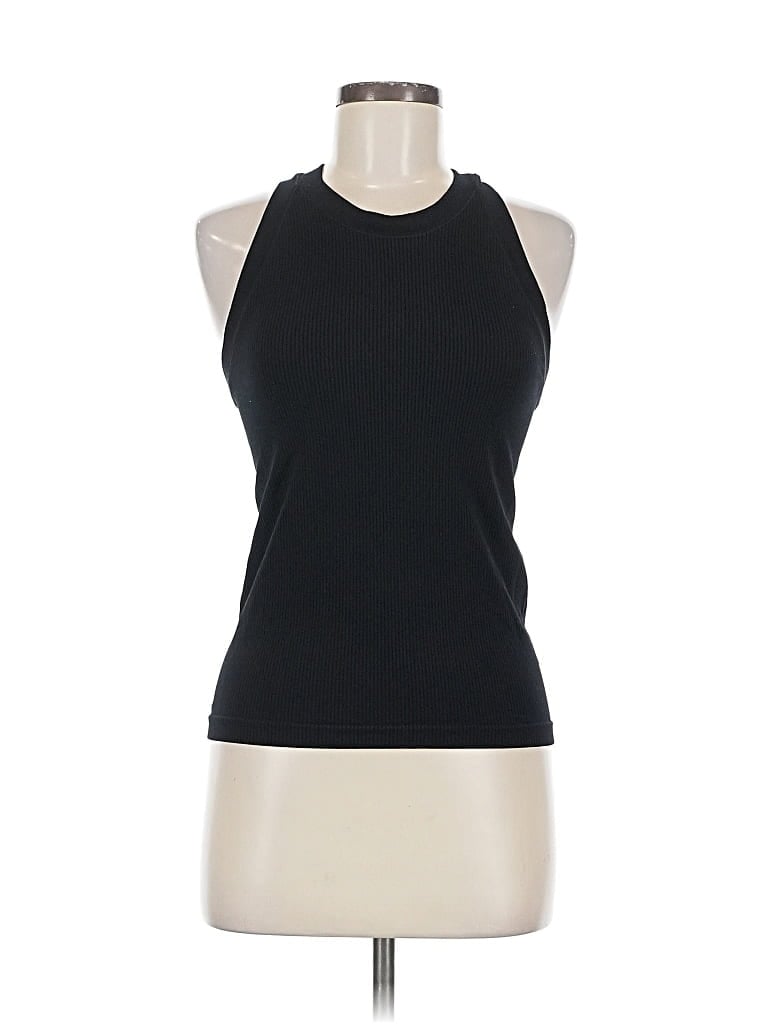 Pre-owned Unbranded Tank Top Black Halter Neckline Tops