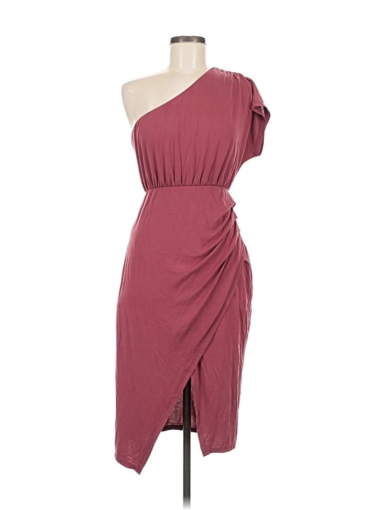 Pre-owned Lulus Cocktail Dress In Burgundy