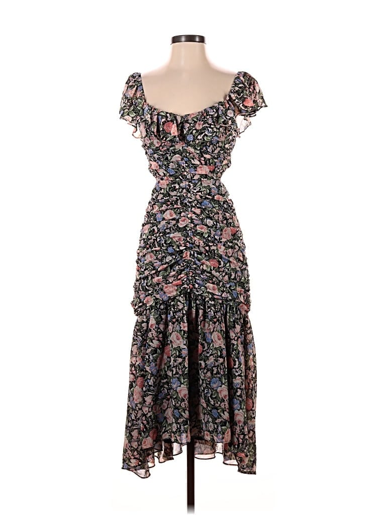 Pre-owned Astr Cocktail Dress In Gray