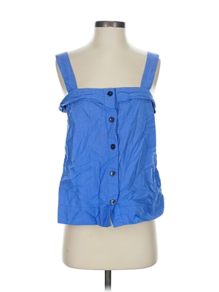Pre-owned Banana Republic Sleeveless Blouse In Blue