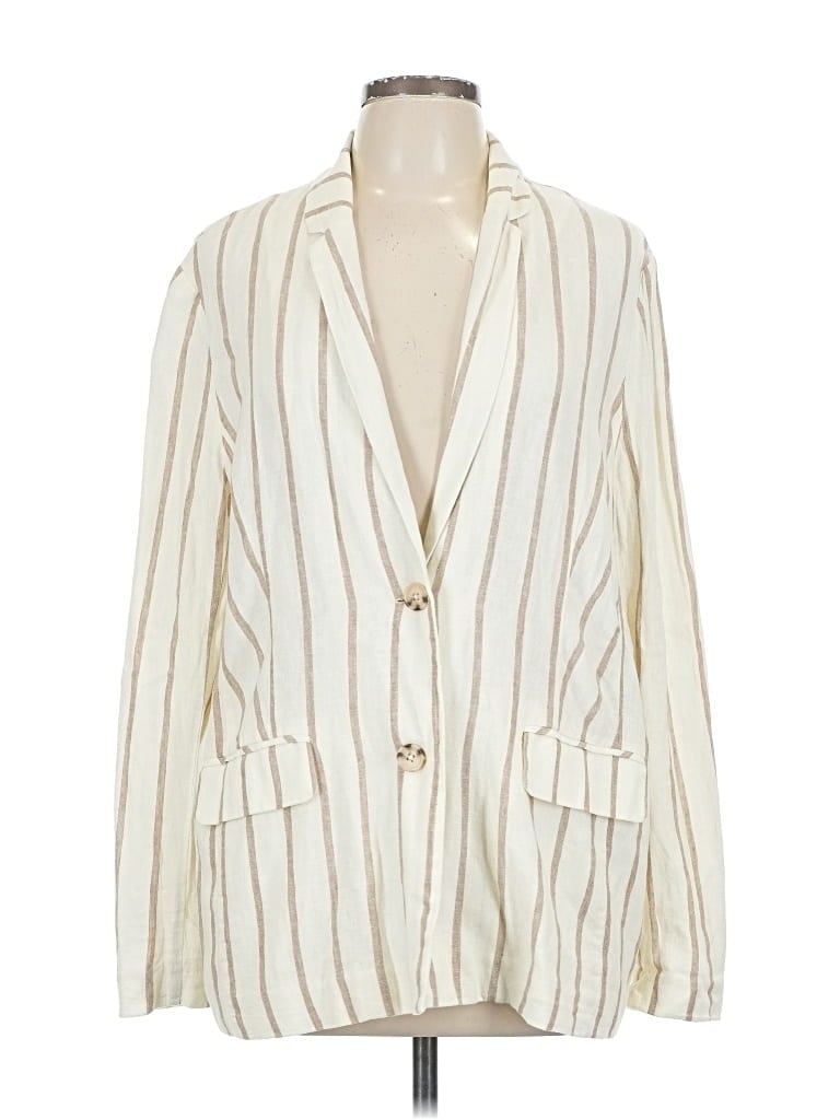 Pre-owned Rails Blazer Jacket In White