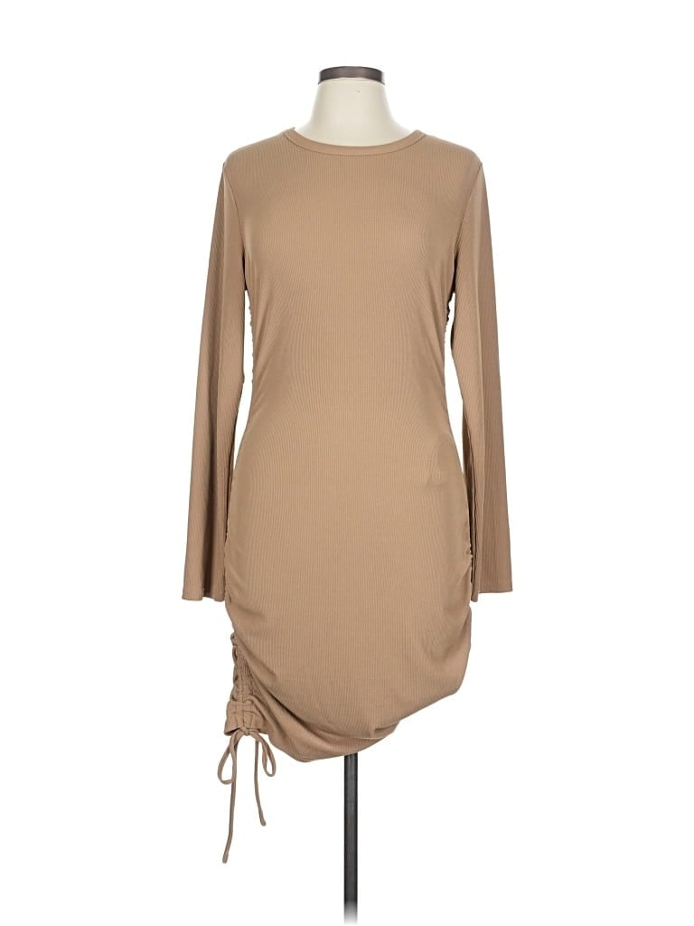 Pre-owned Fashion Casual Dress In Brown