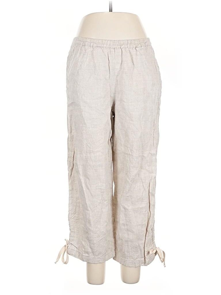Pre-owned Chico's Linen Pants In White