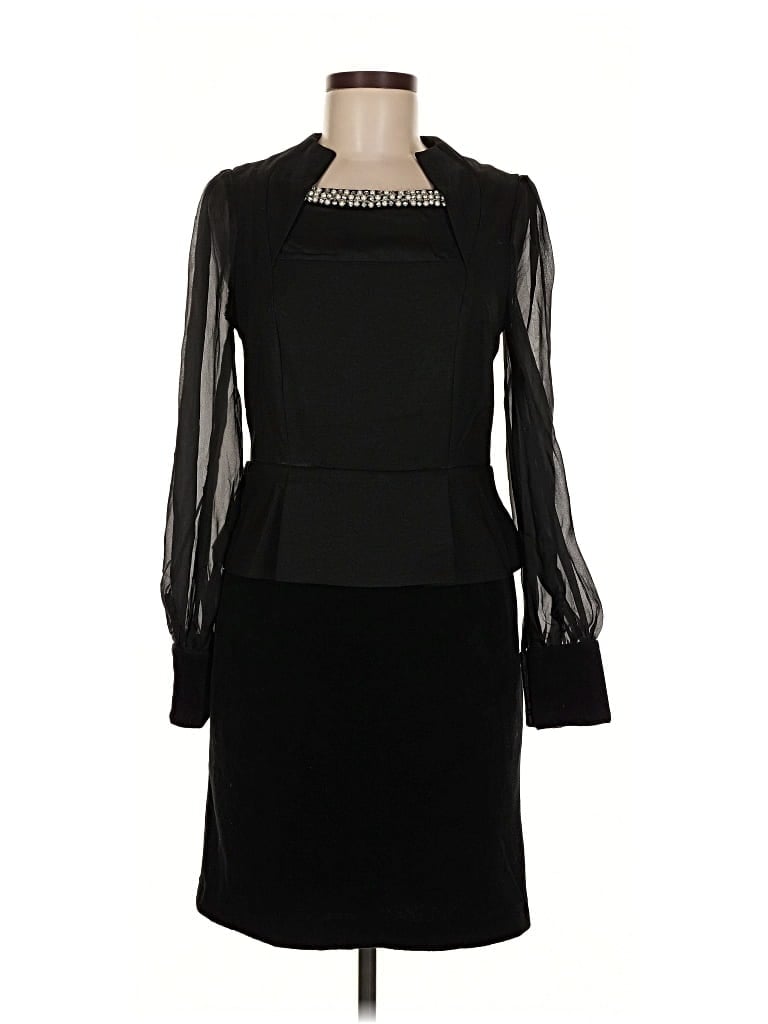 Pre-owned Tov Cocktail Dress In Black