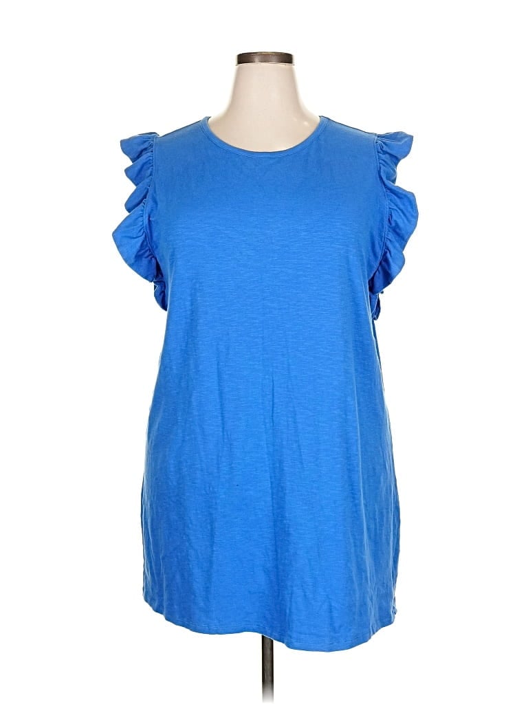 Pre-owned A.n.a. A New Approach Casual Dress In Blue