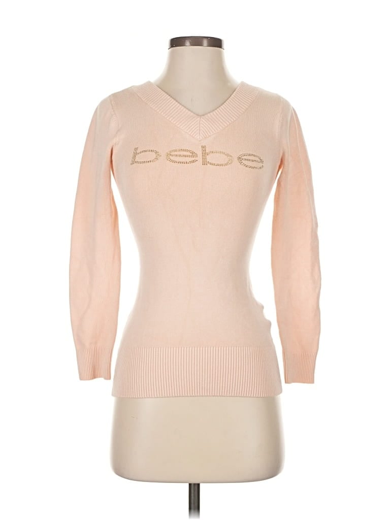 Pre-owned Bebe Pullover Sweater In Brown
