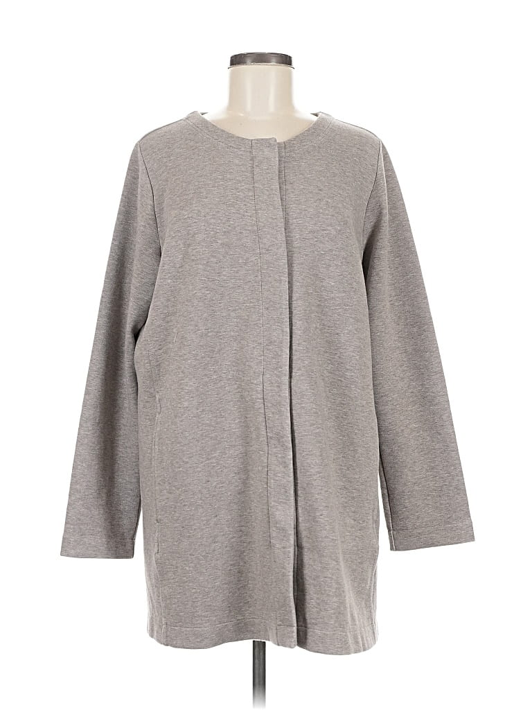 Pre-owned Purejill Cardigan Sweater In Gray