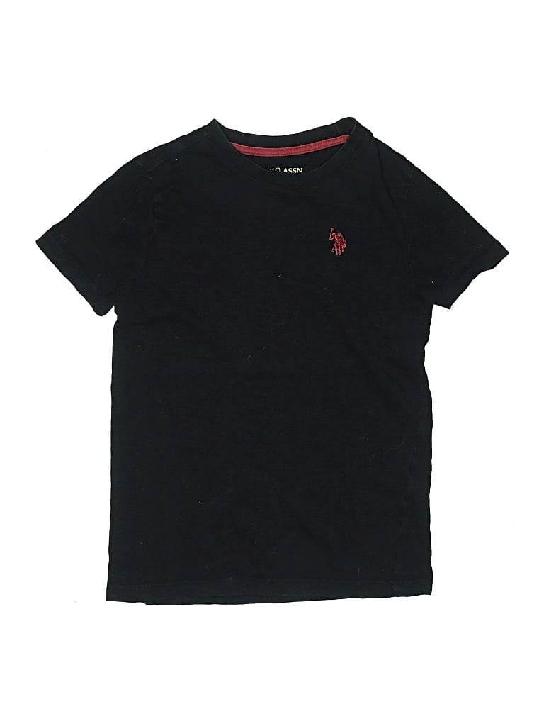 Pre-owned U.s. Polo Assn Kids' Short Sleeve T-shirt In Black