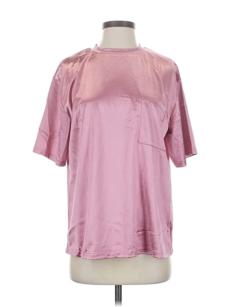 Pre-owned Unbranded Short Sleeve T-shirt In Pink