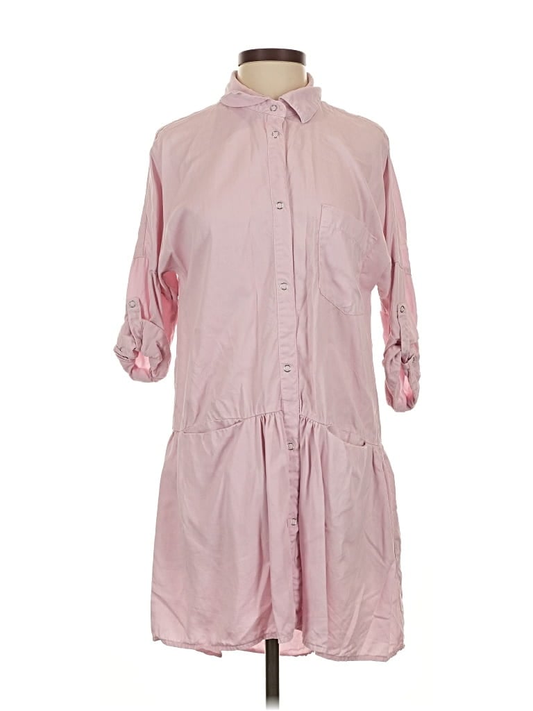 Pre-owned Zara Basic Casual Dress In Pink