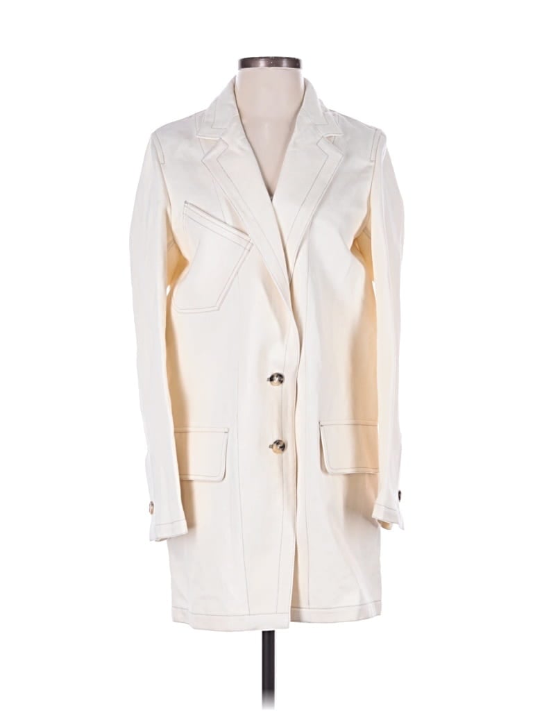 Pre-owned Max Mara Blazer Jacket In White