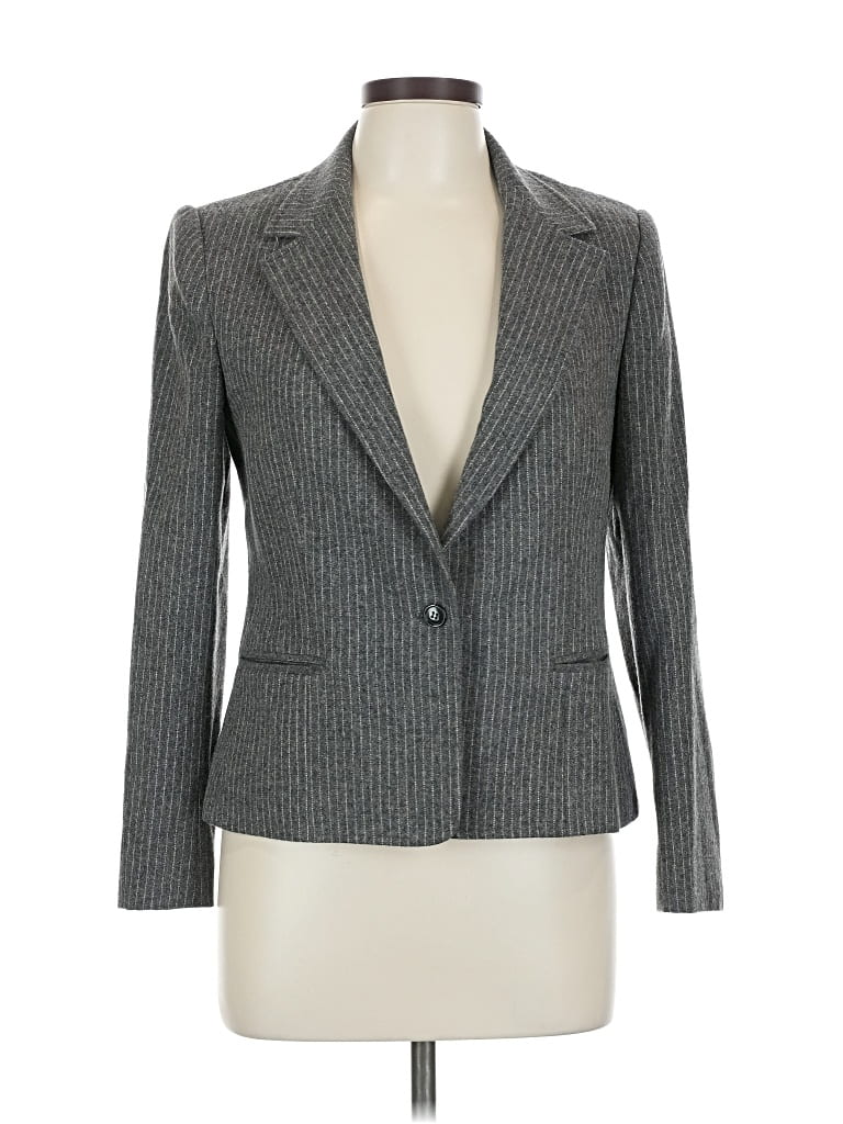 Pre-owned Assorted Brands Blazer Jacket In Gray
