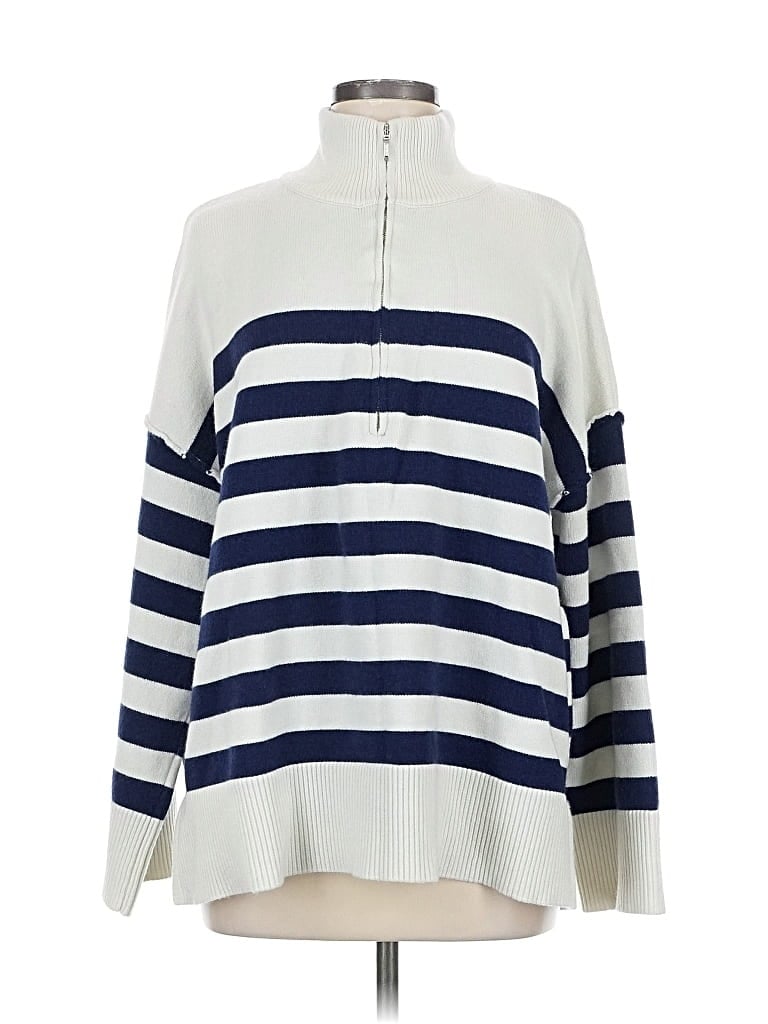 Pre-owned Unbranded Pullover Sweater In White